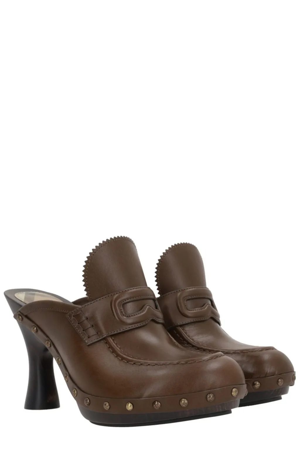 Potter Stud Embellished Slip-On Mules