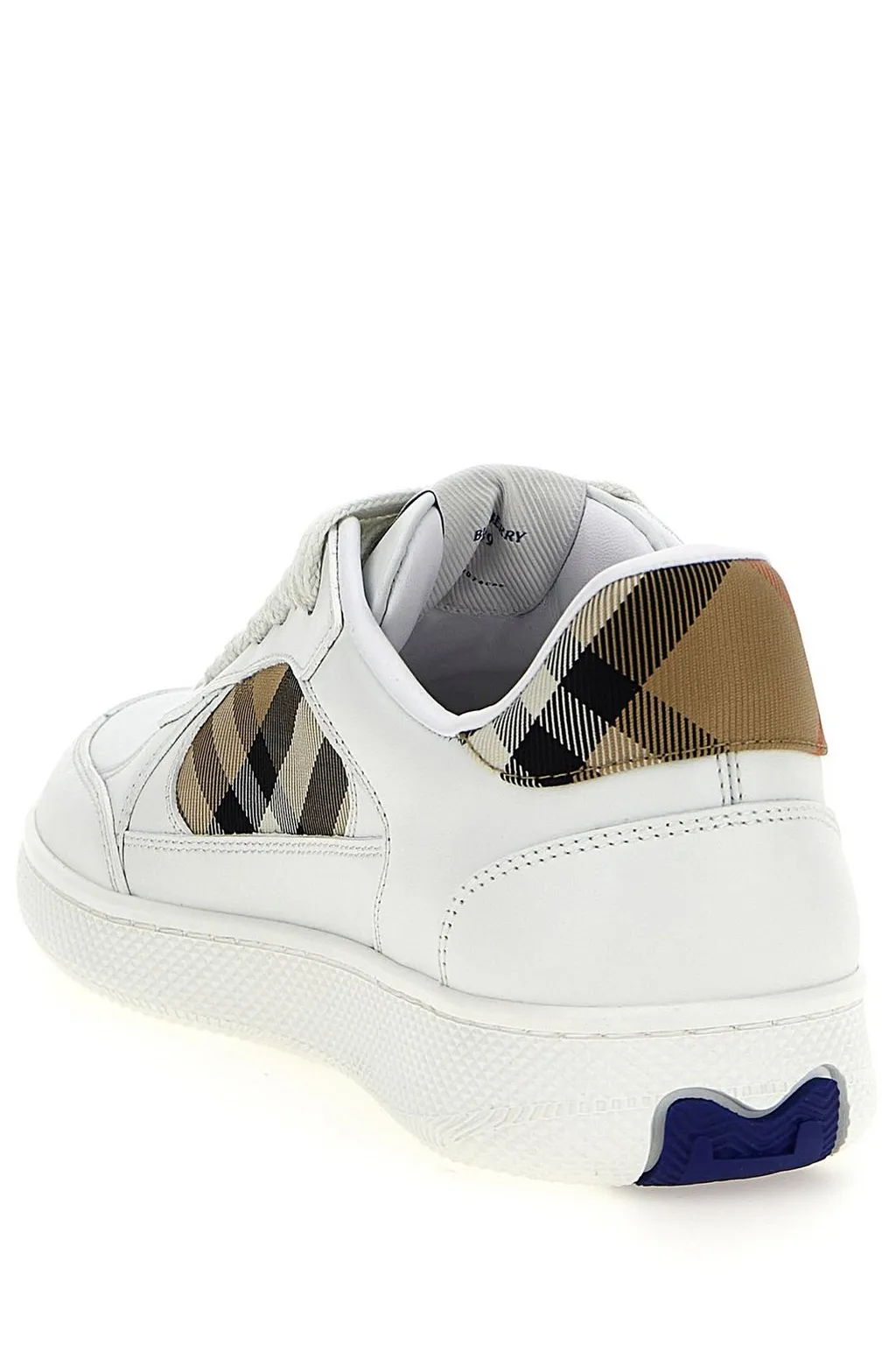 Checked Lace-Up Sneakers