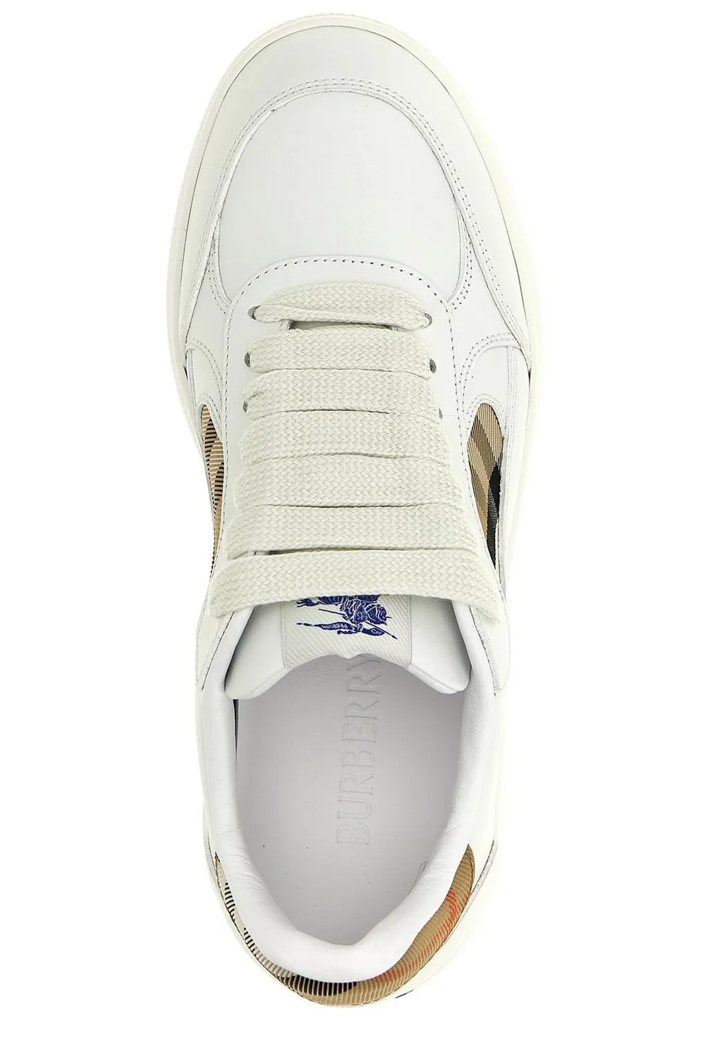 Checked Lace-Up Sneakers
