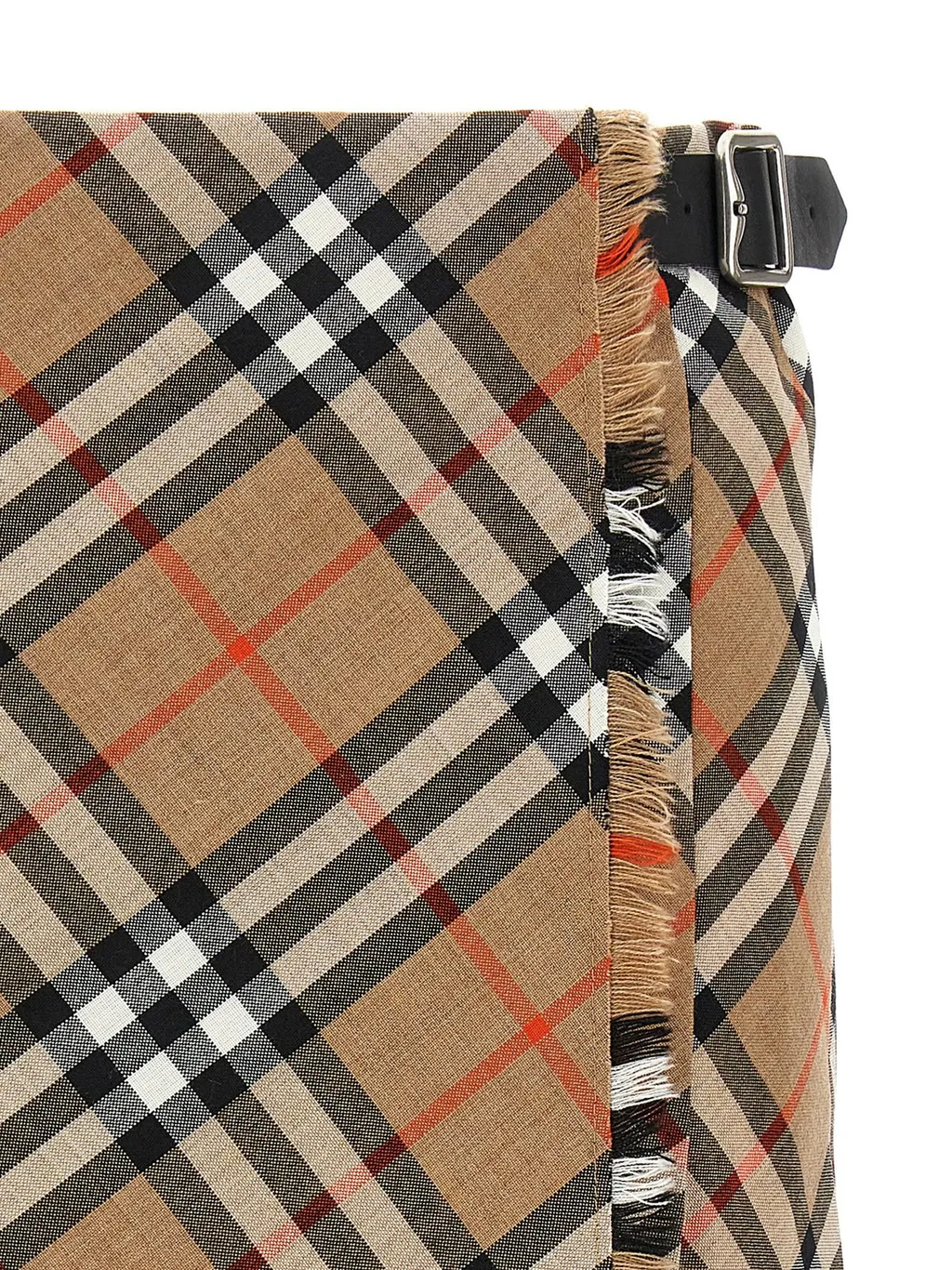 Checked Pleated Mini Skirt