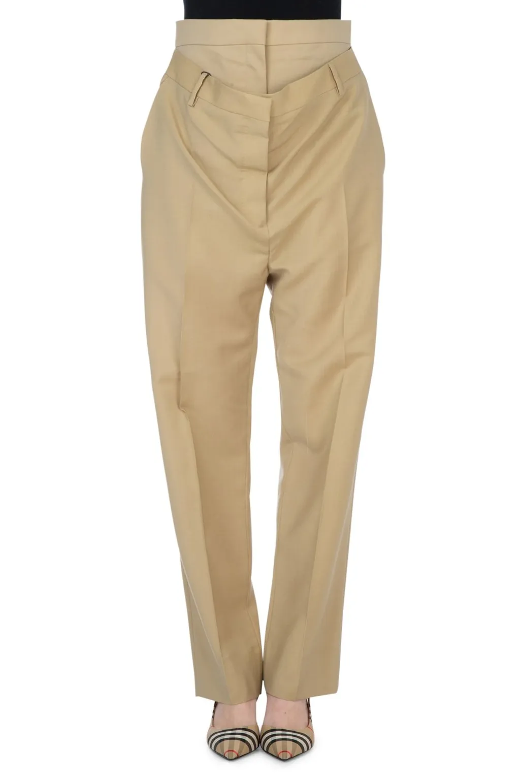 Double-Waist Tailored Trousers
