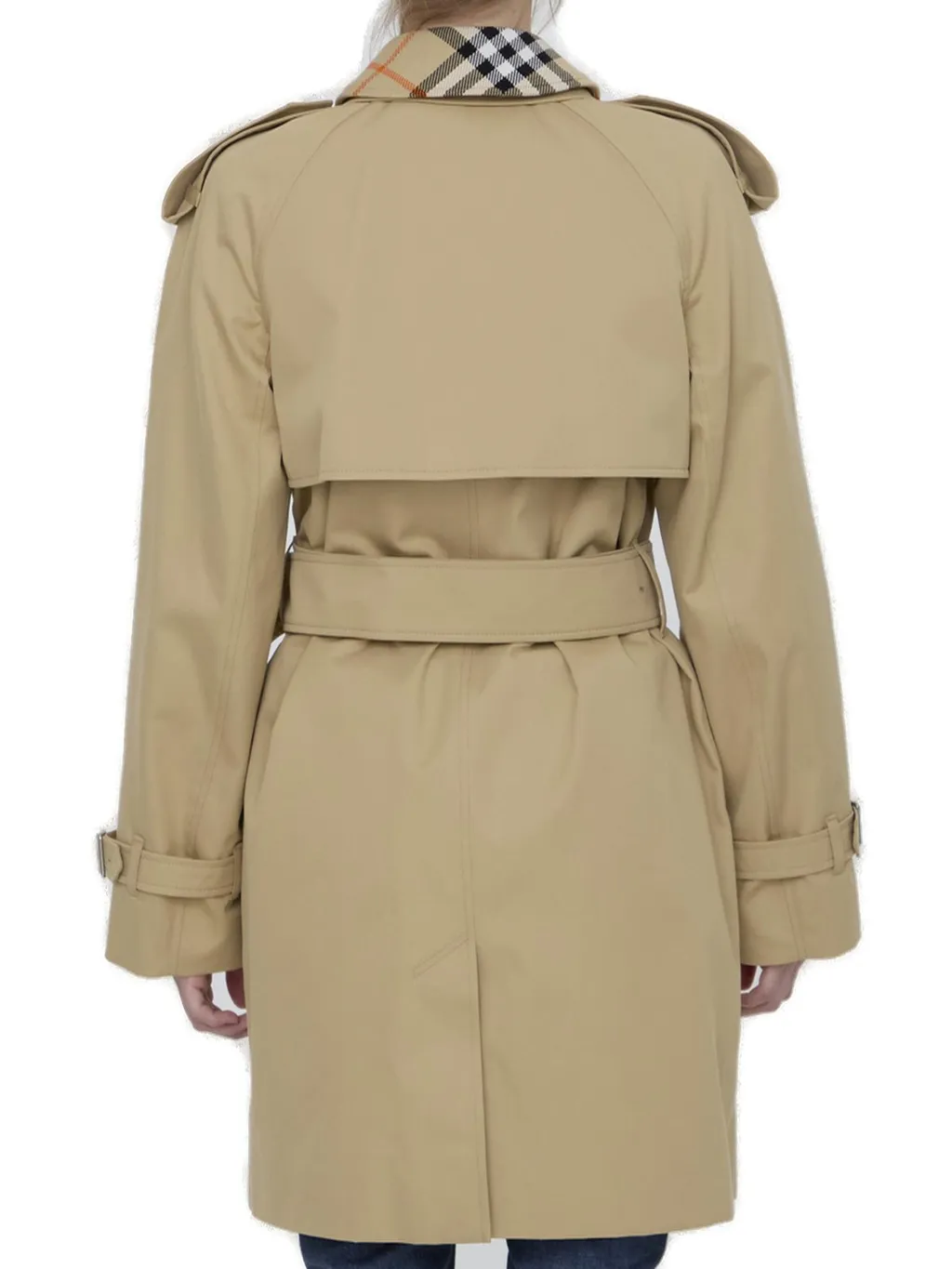Double Breasted Belted Trench Coat