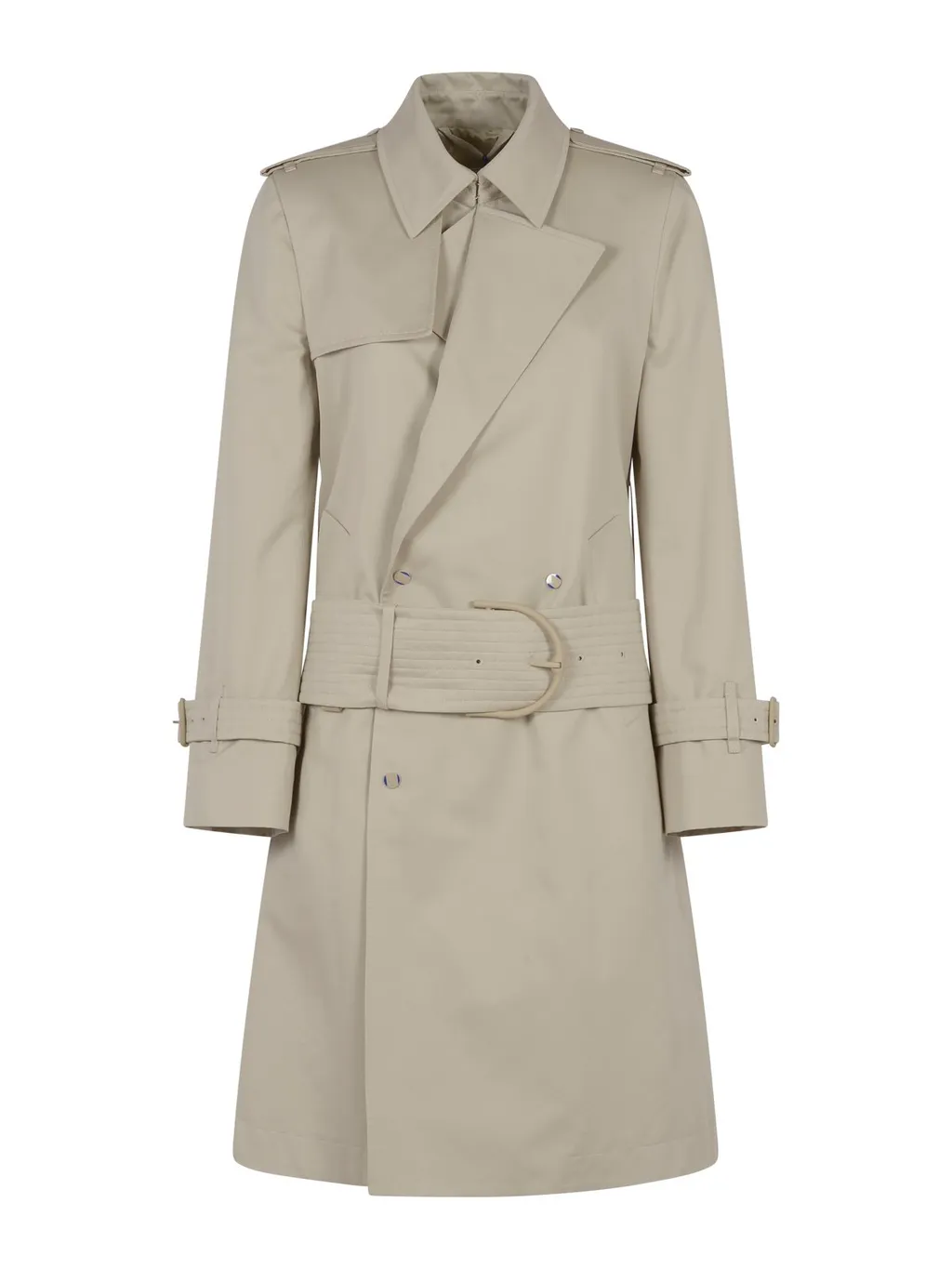 Mid-Length Belted Trench Coat