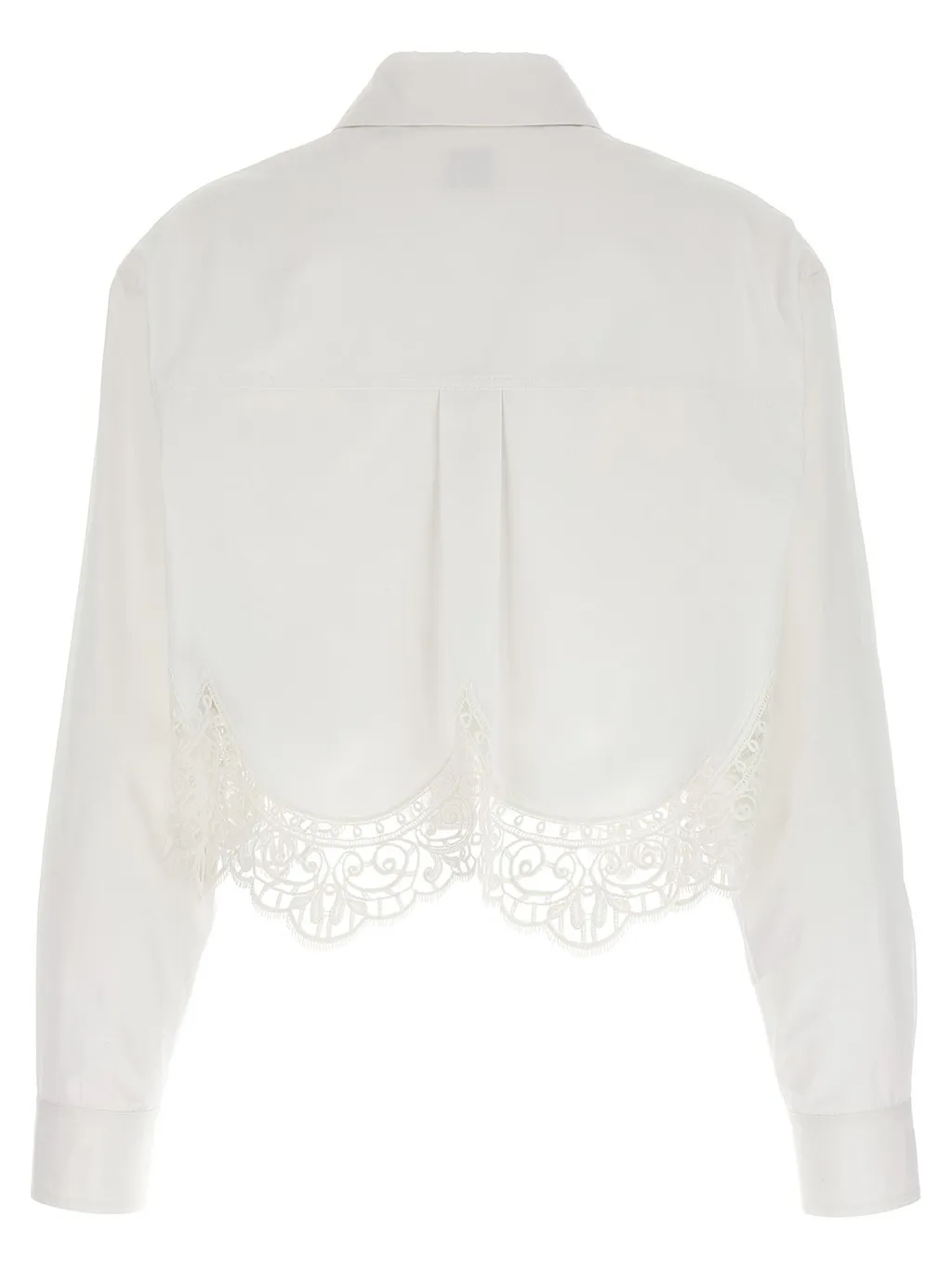 Cropped Crochet Shirt