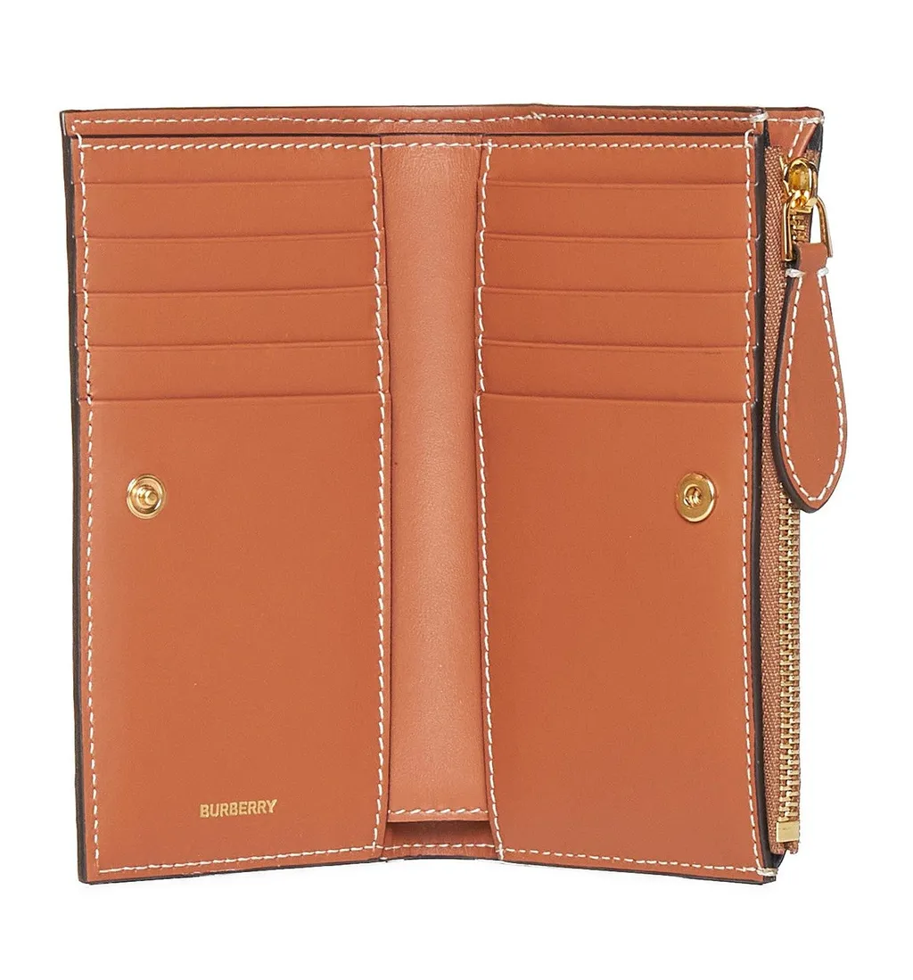 Checked Zip-Up Wallet