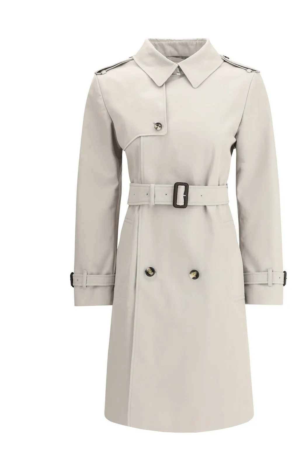 Double Breasted Belted Trench Coat