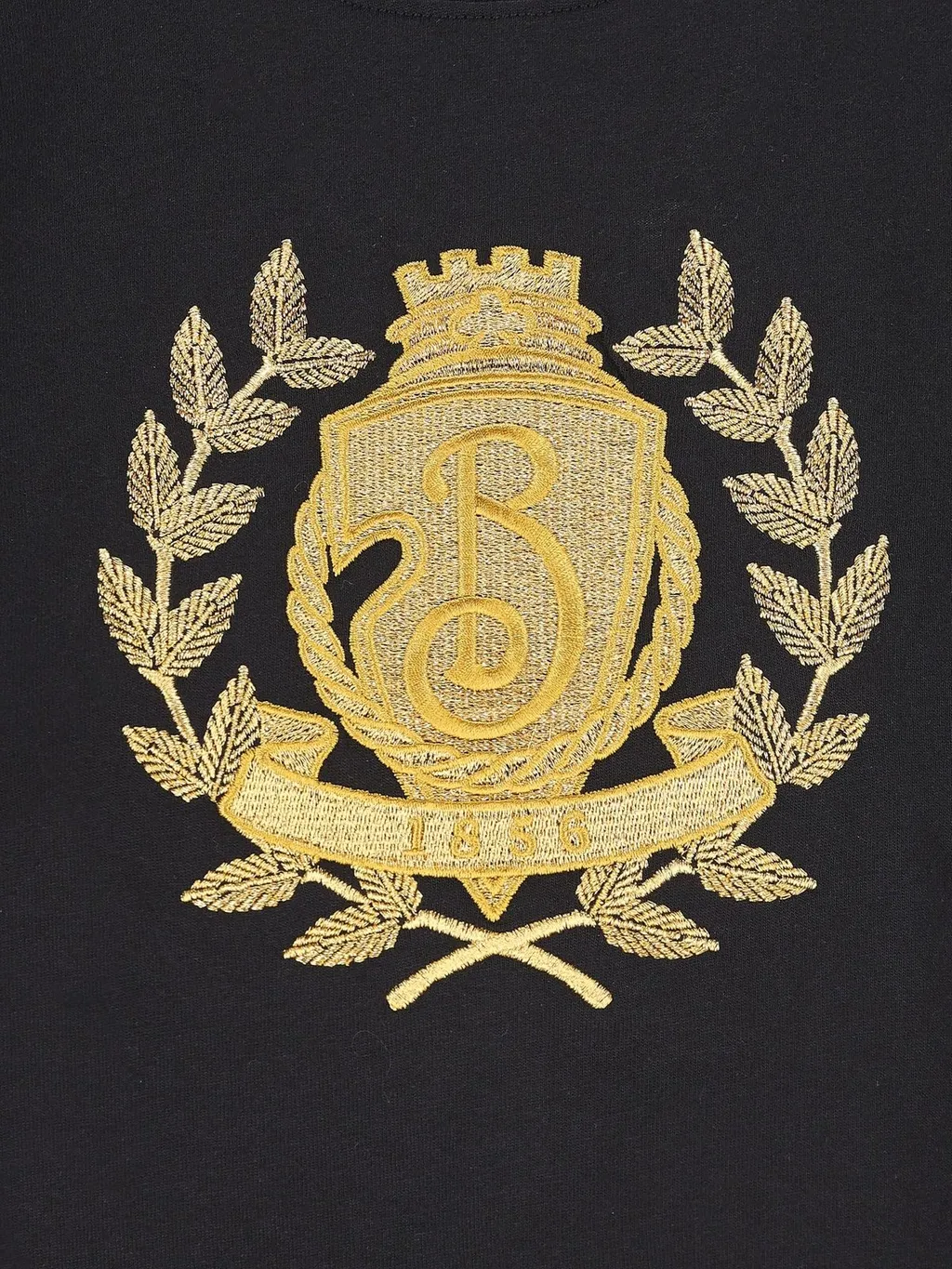 B Crest Embroidered Crewneck T-Shirt