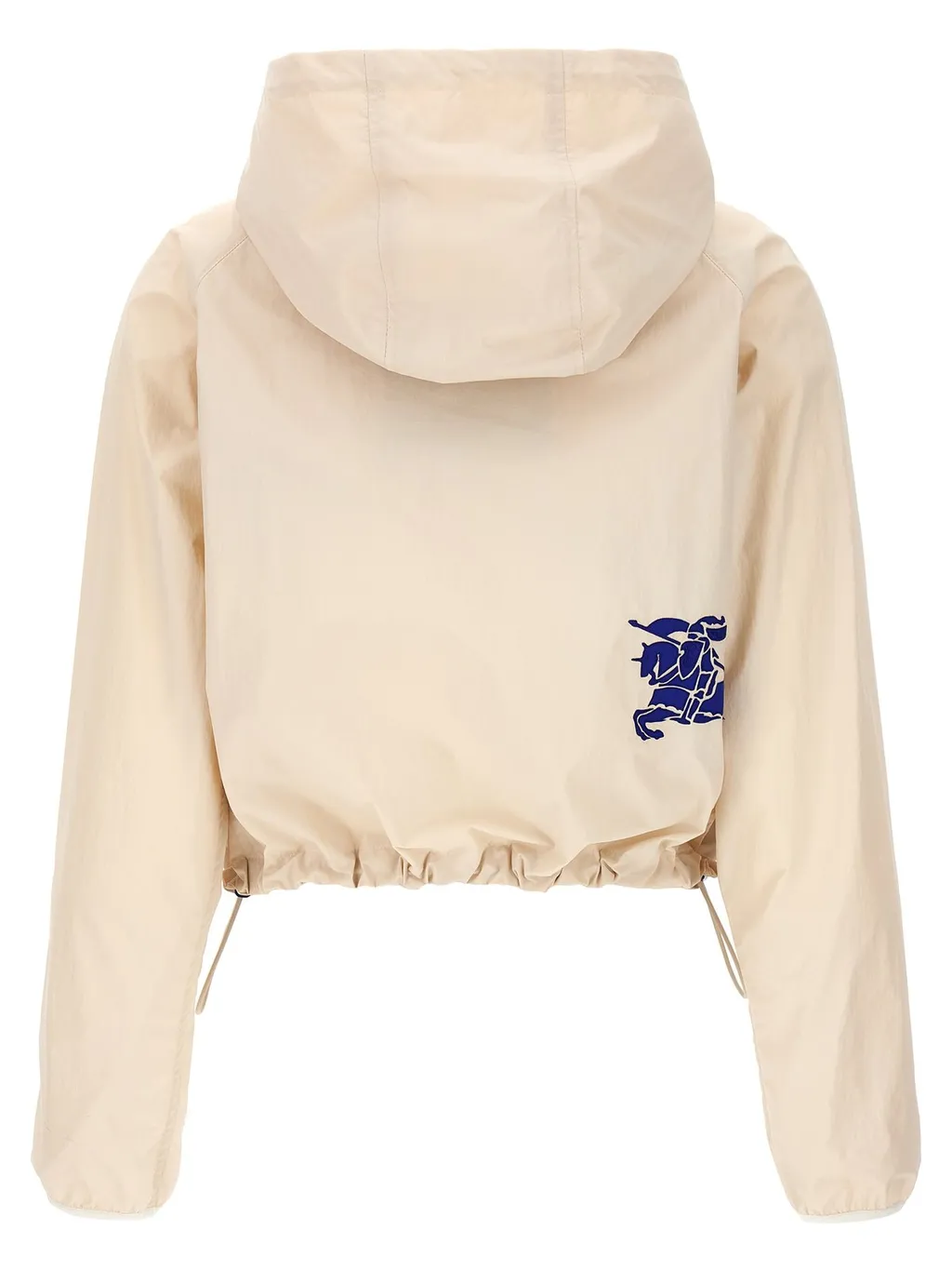 Equestrian Knight Hooded Cropped Zip-Up Jacket