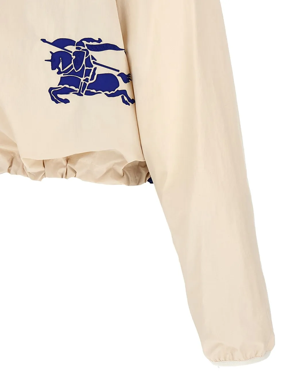 Equestrian Knight Hooded Cropped Zip-Up Jacket