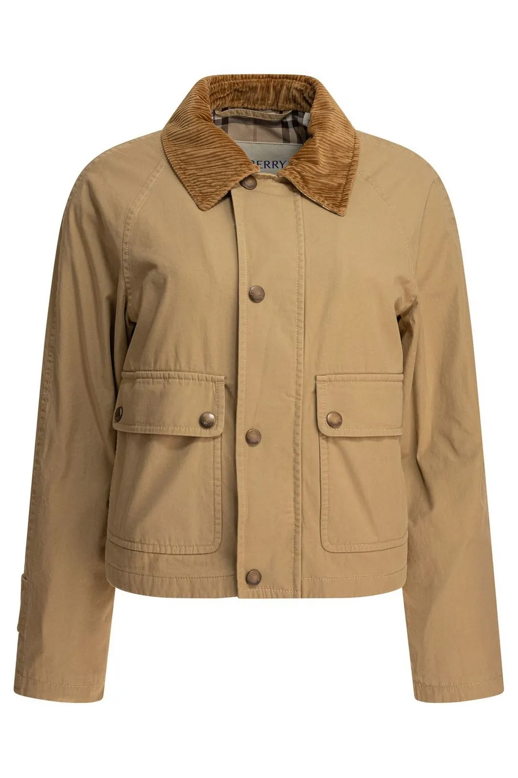 Press-Stud Cropped Jacket