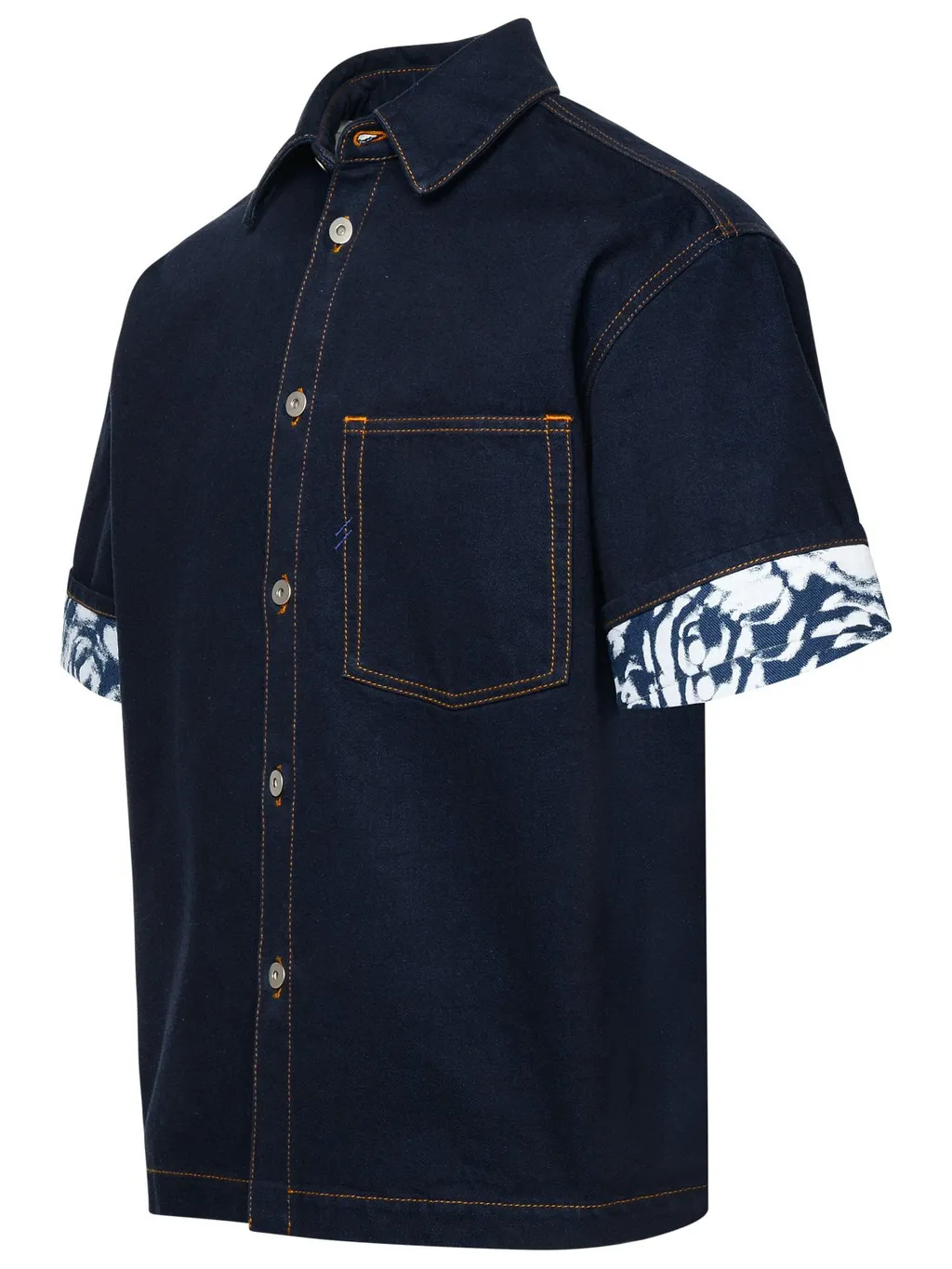 Heavyweight Logo-Patch Buttoned Denim Shirt