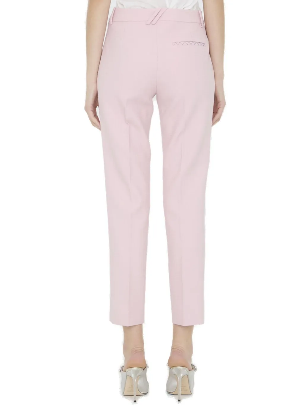 Pressed-Crease Straight-Leg Tailored Trousers