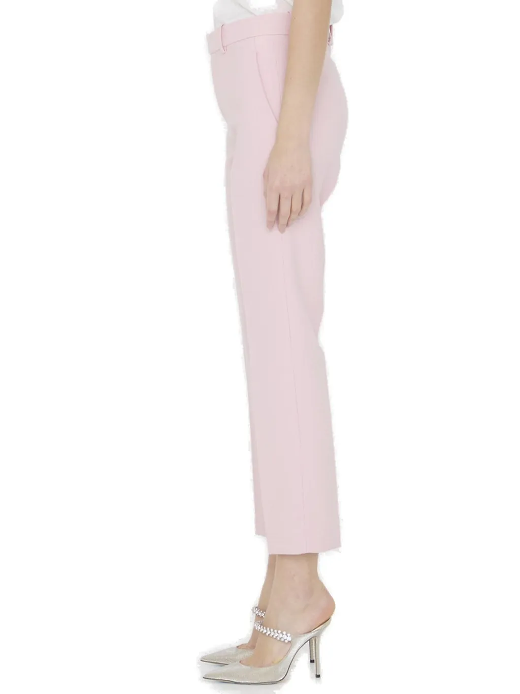 Pressed-Crease Straight-Leg Tailored Trousers