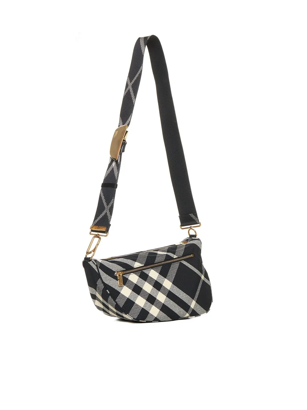 Shield Check Printed Shoulder Bag