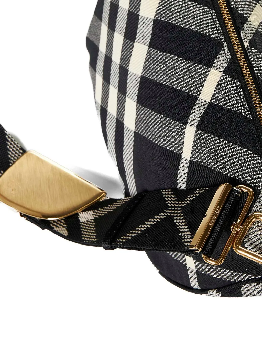 Shield Check Printed Shoulder Bag