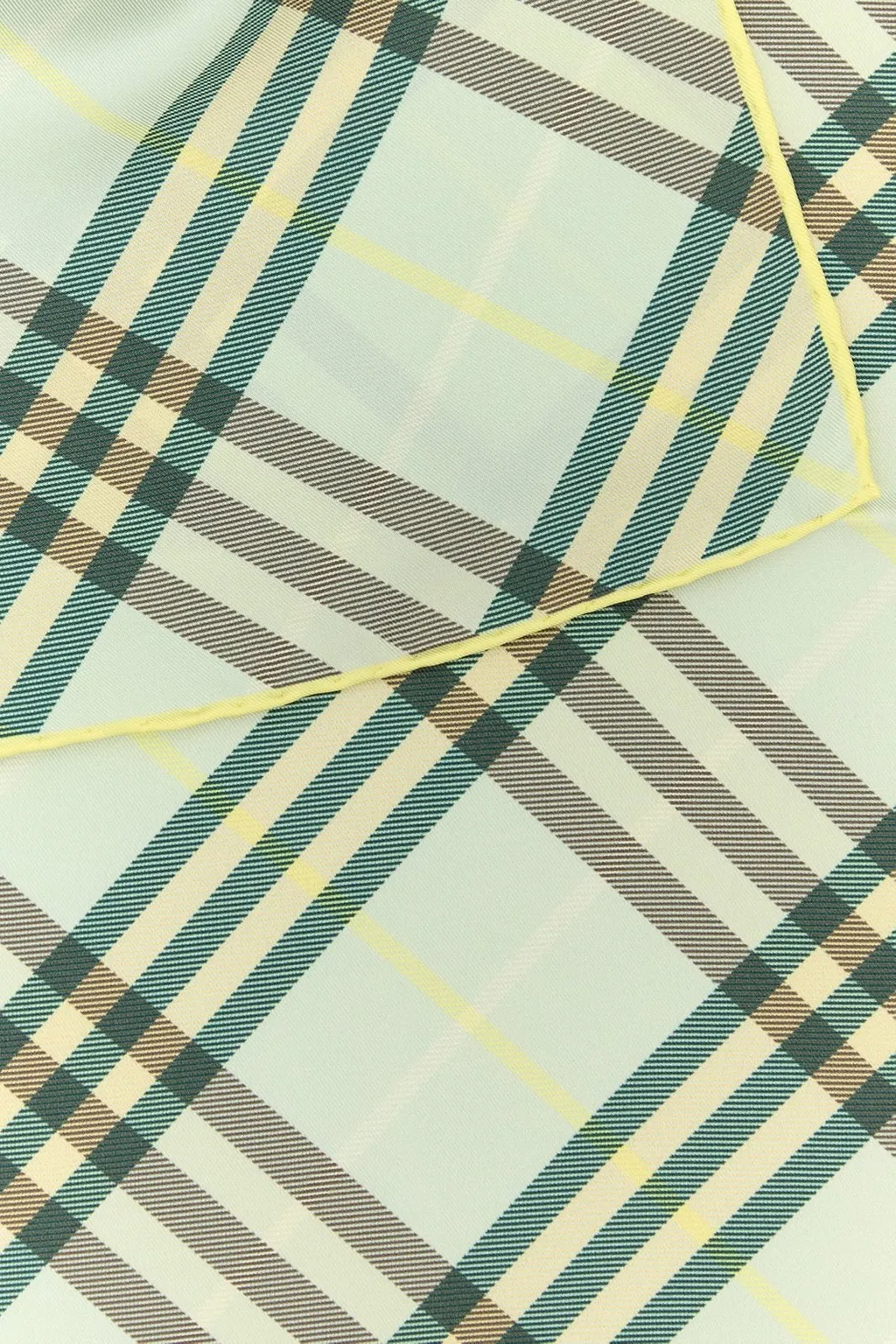 Checked Finished-Edge Scarf