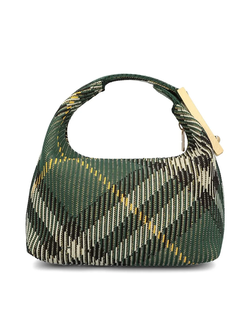 Peg Check-Pattern Zipped Mini Shoulder Bag