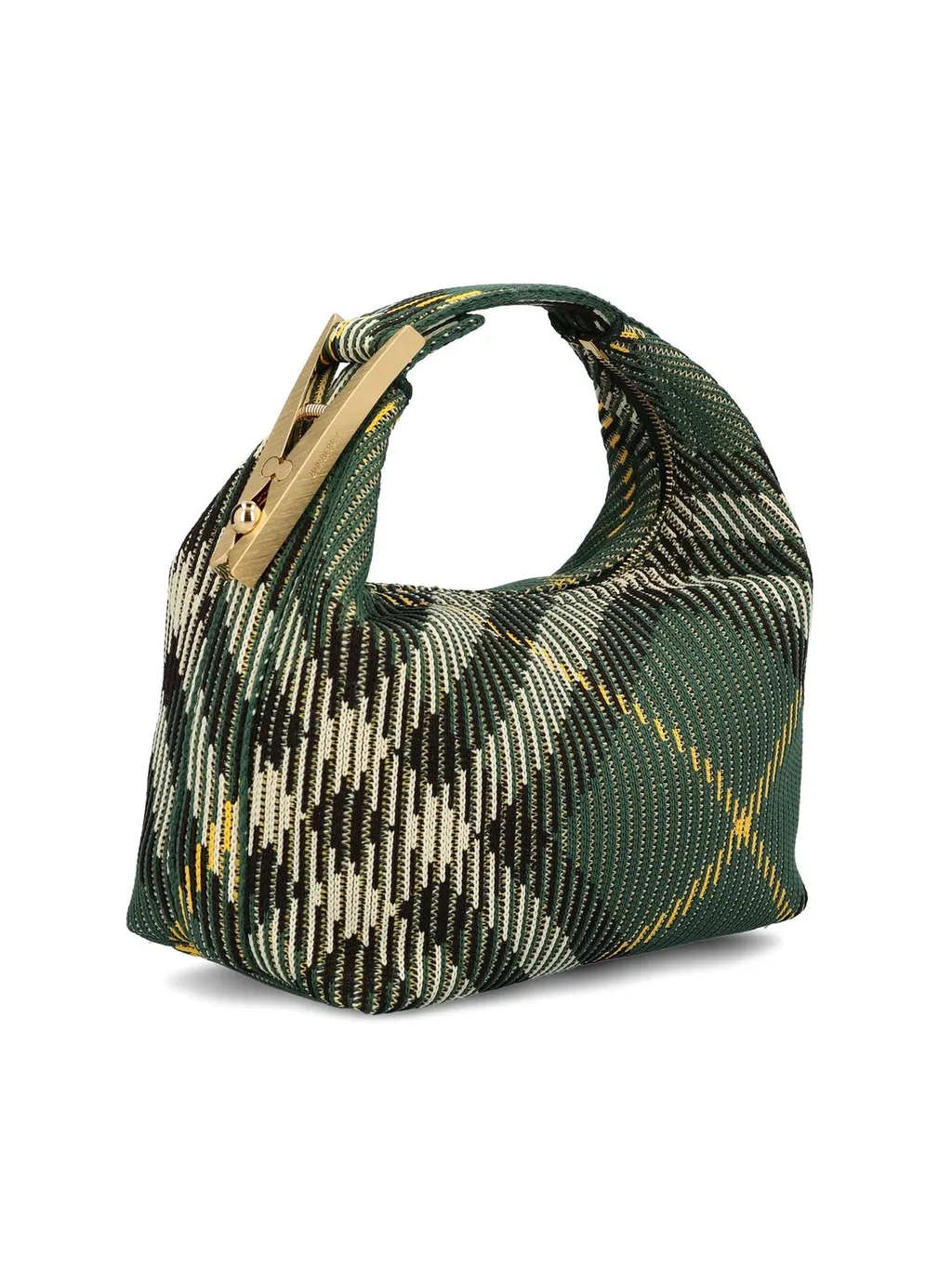 Peg Check-Pattern Zipped Mini Shoulder Bag