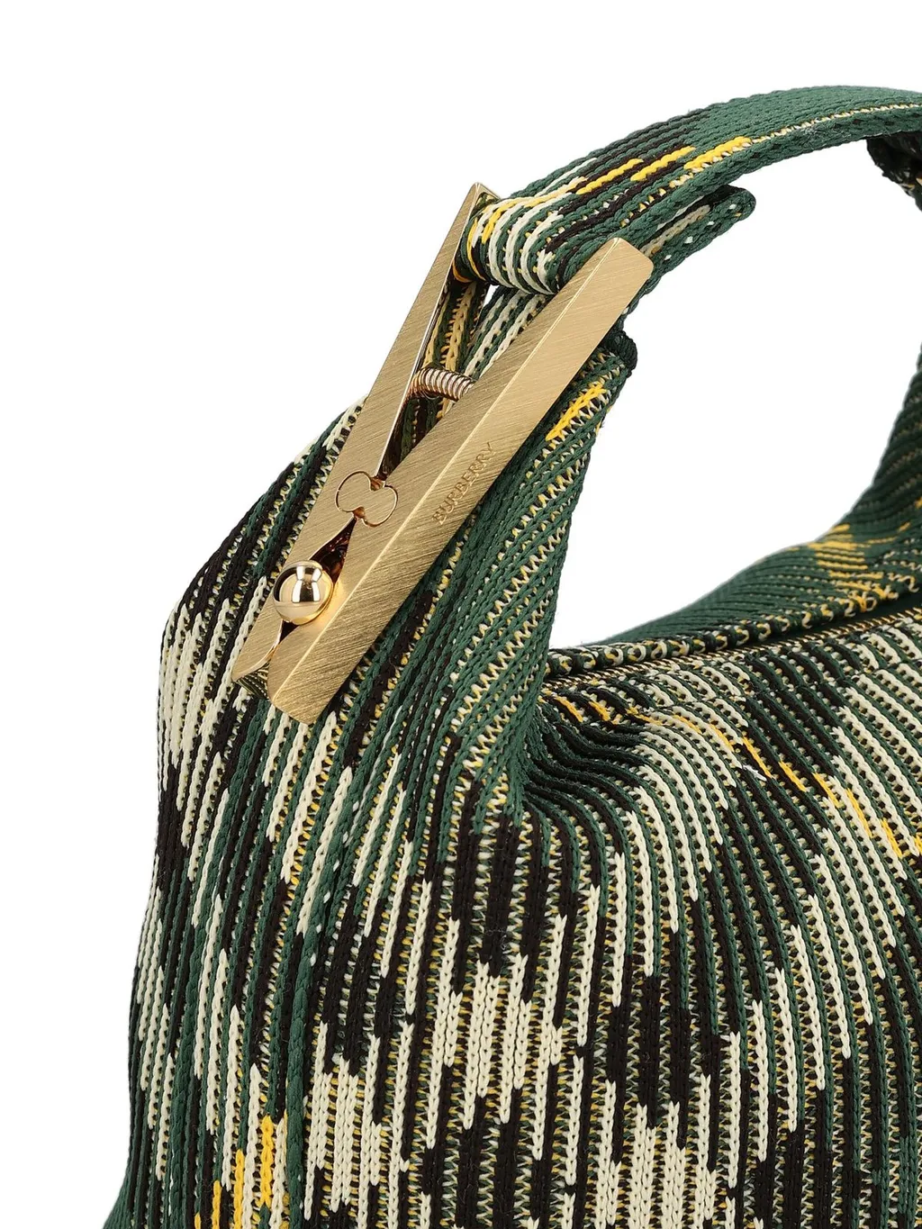 Peg Check-Pattern Zipped Mini Shoulder Bag