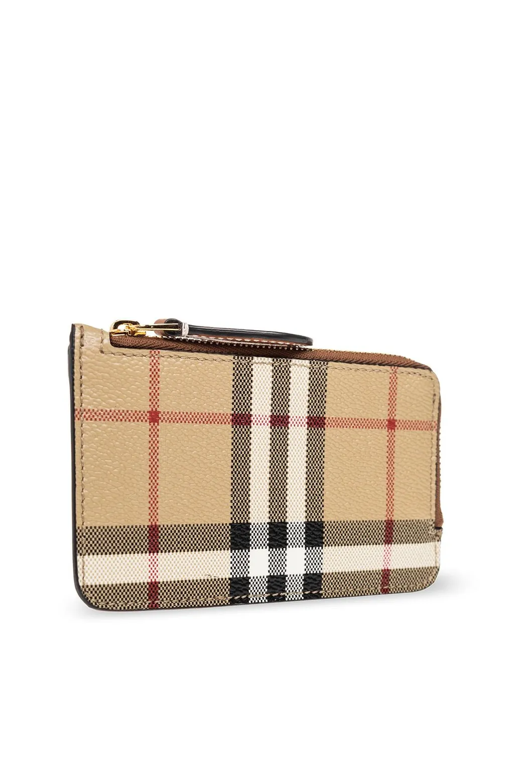 Vintage Checked Zipped Cardholder