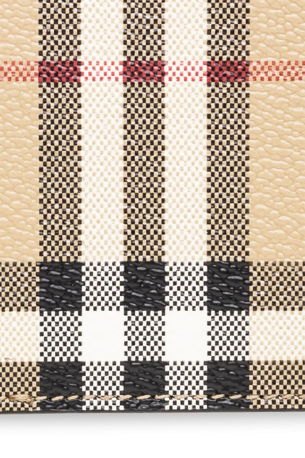Vintage Checked Zipped Cardholder