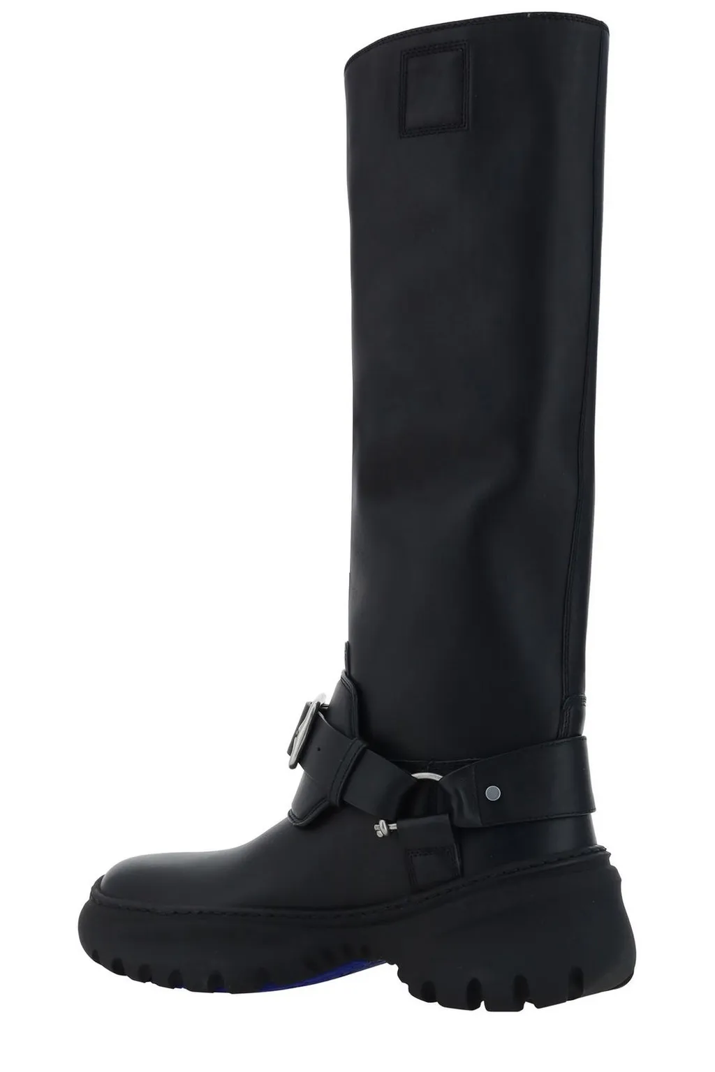 Buckle-Detailed Knee-High Boots