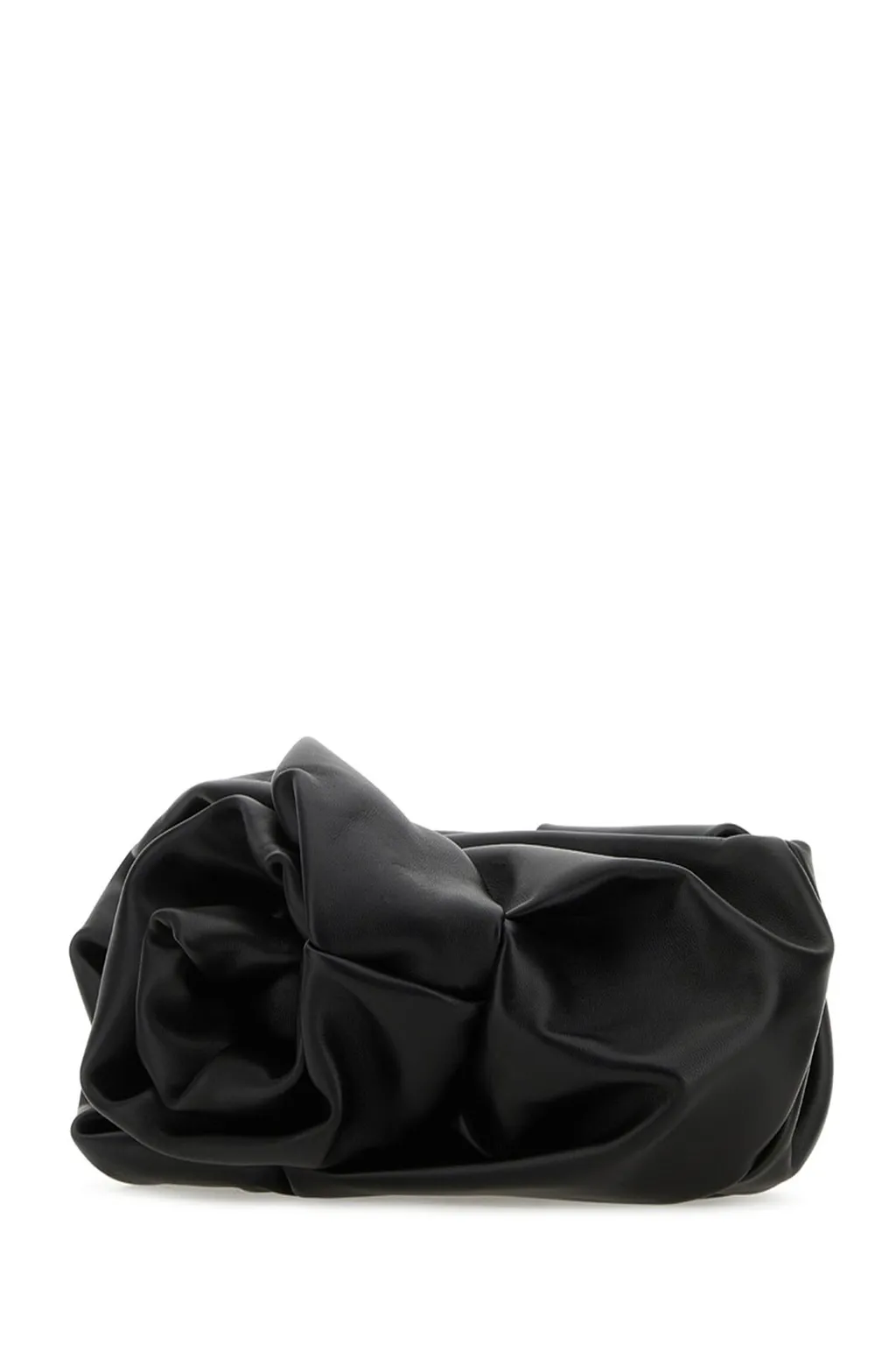 Slouch-Body Ruched Clutch Bag