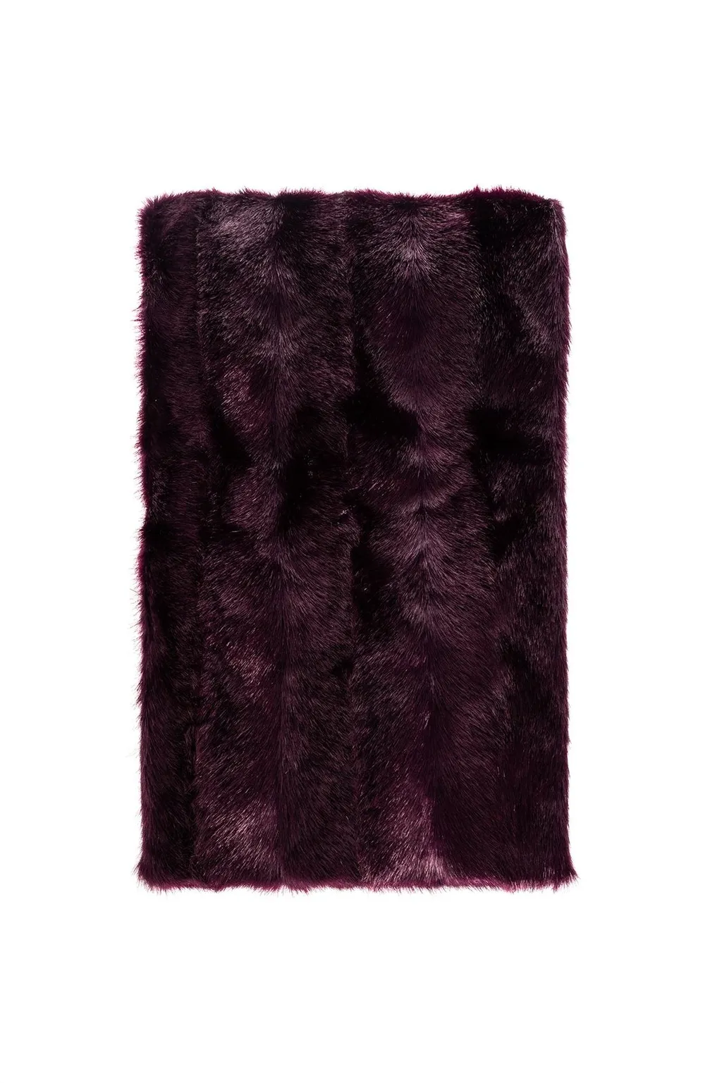 Faux-Fur Hooded Wraparound Scarf