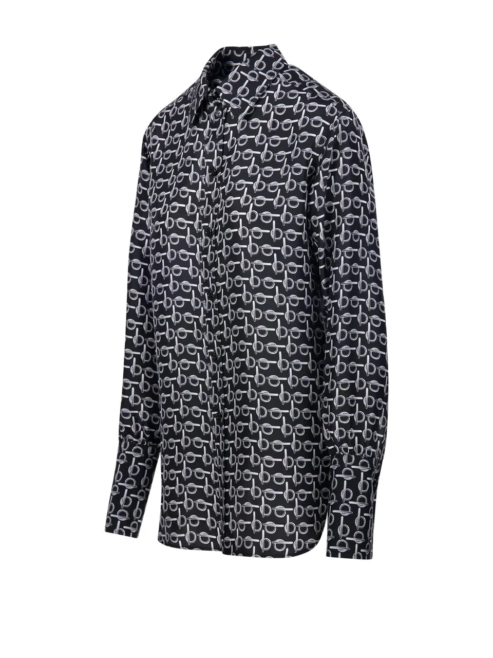 B Jacquard Long Sleeved Shirt