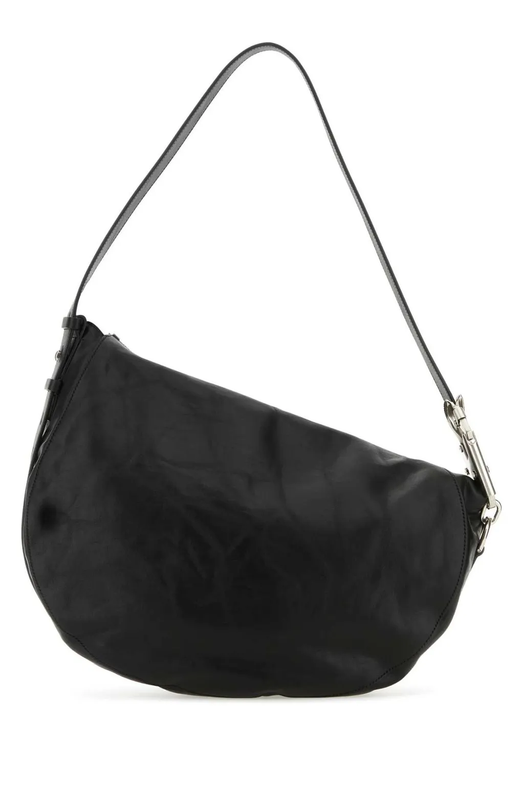 Ring Detailed Zipped Shoulder Bag