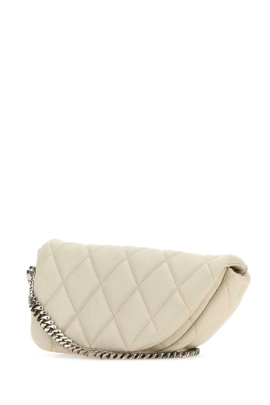 Shield Lock Quilted Shoulder Bag