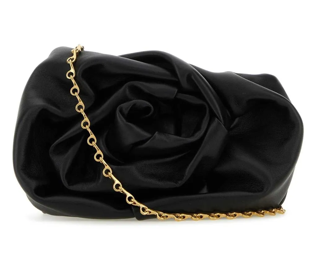 Rose Chain-Linked Crossbody Bag