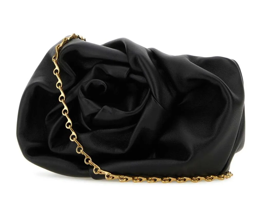 Rose Chain-Linked Crossbody Bag