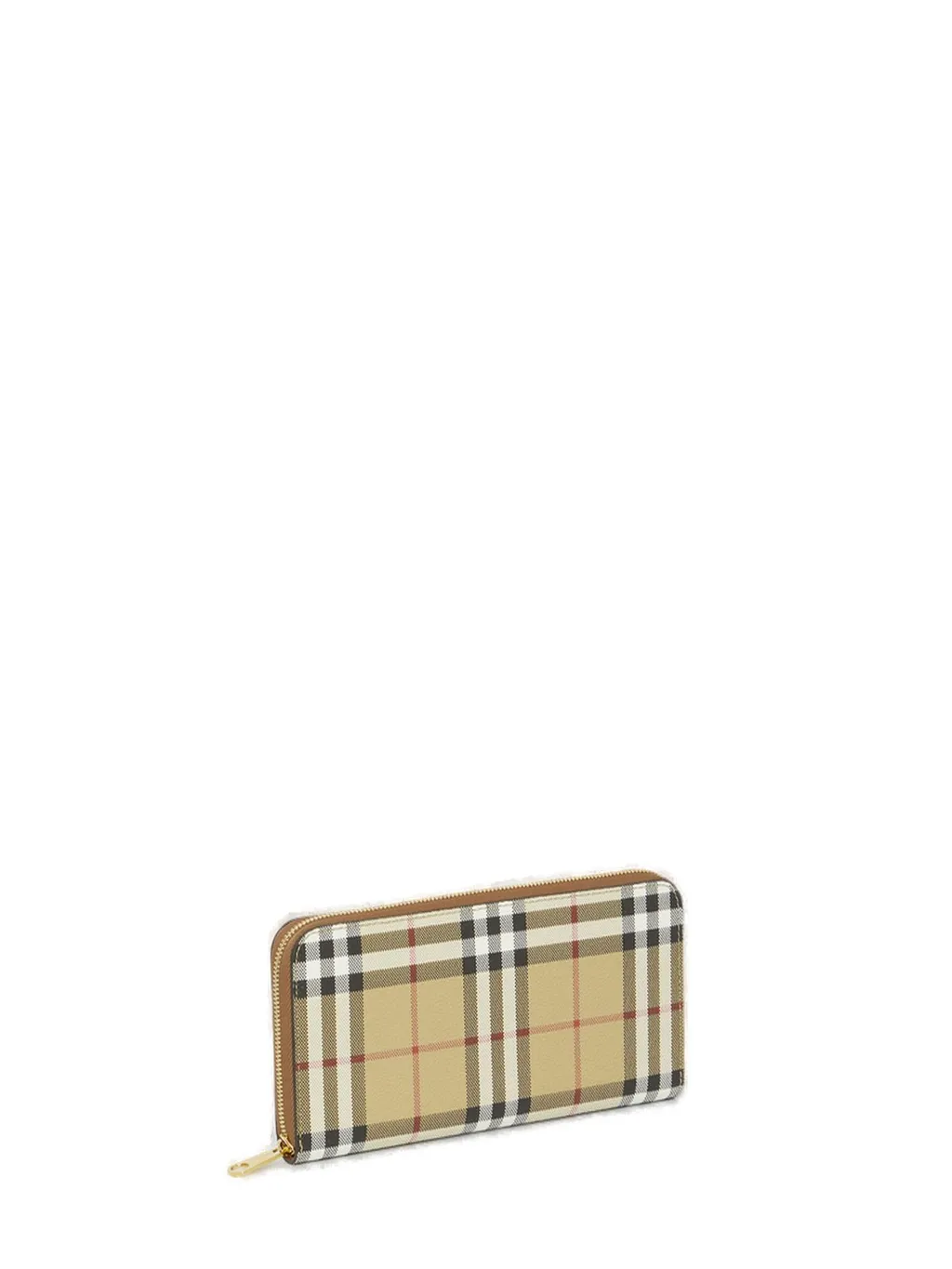 Vintage Check Zip-Around Wallet