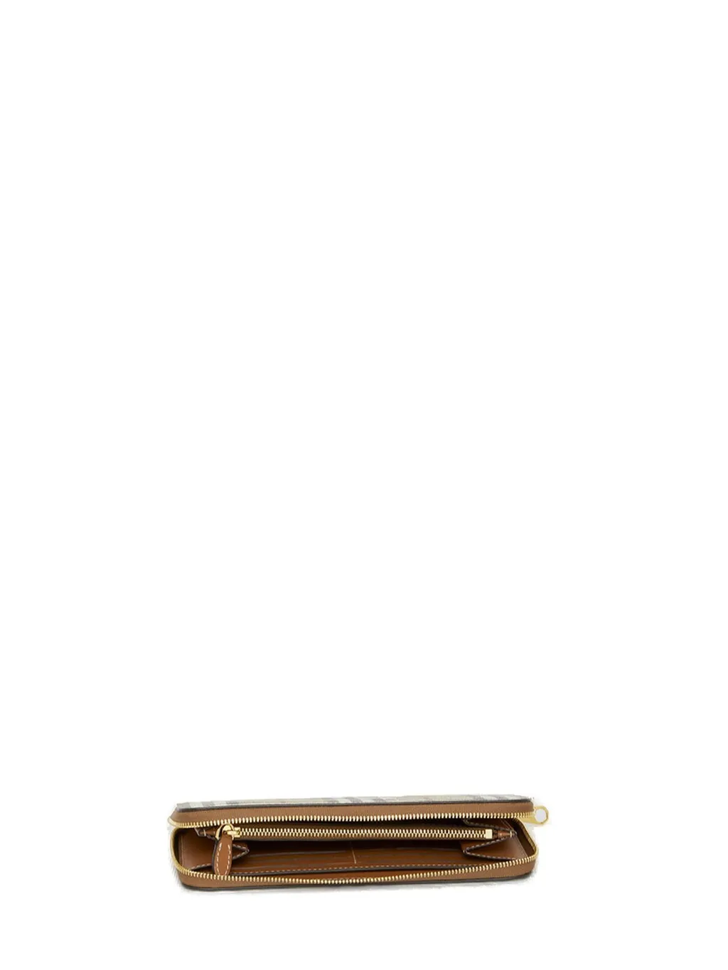 Vintage Check Zip-Around Wallet