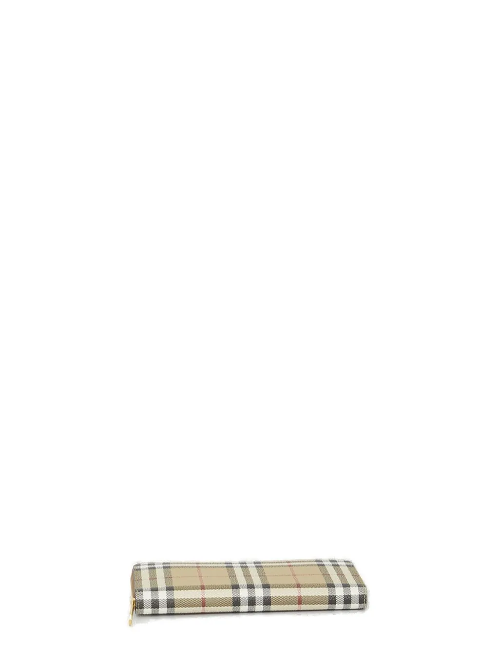 Vintage Check Zip-Around Wallet