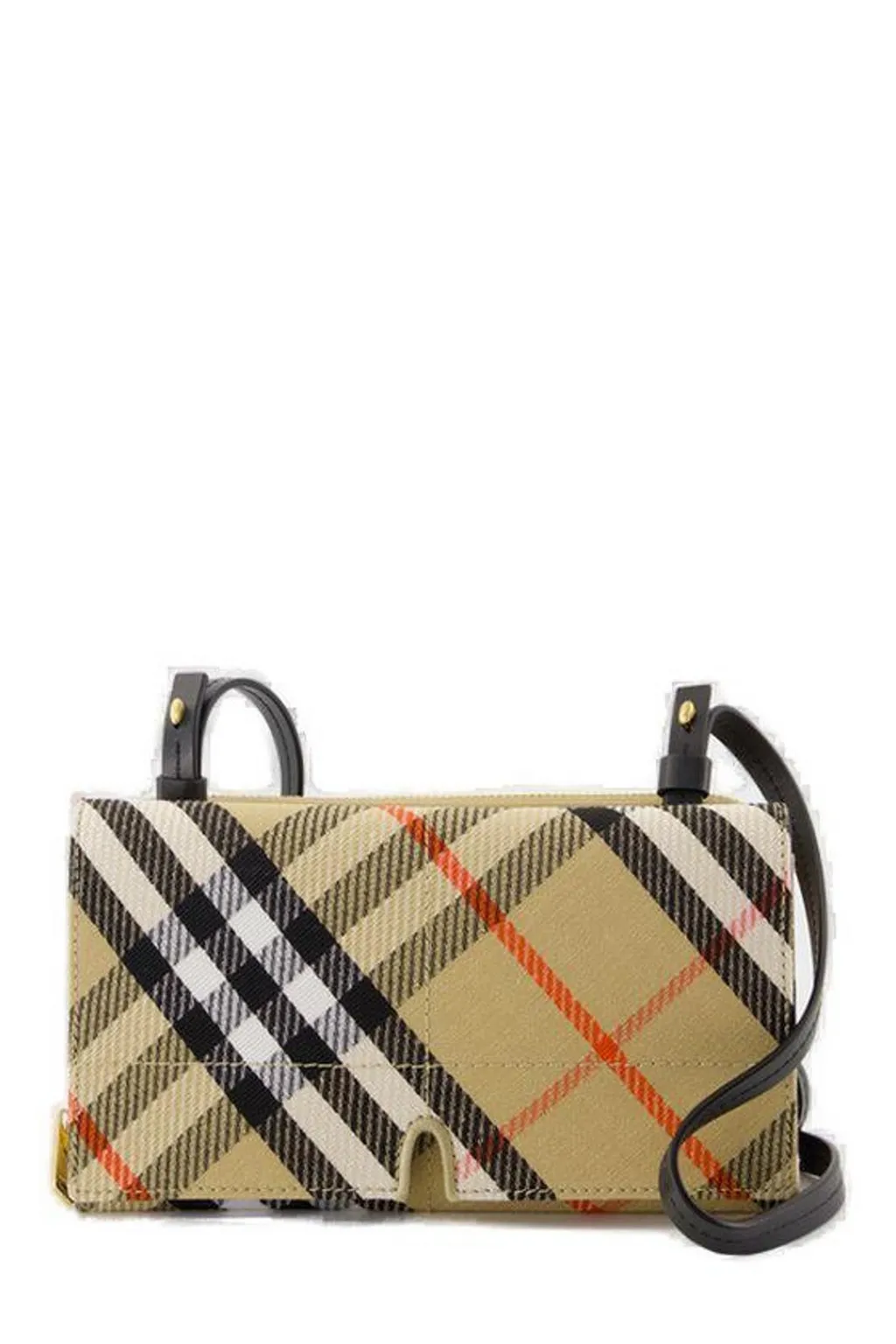 Snip Checked Foldover-Top Pouch