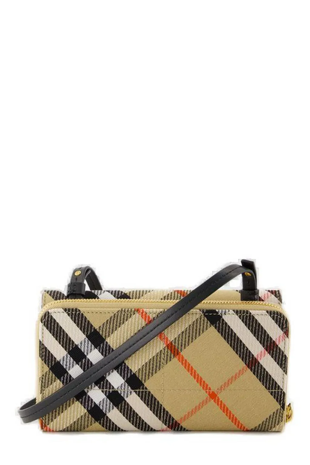 Snip Checked Foldover-Top Pouch