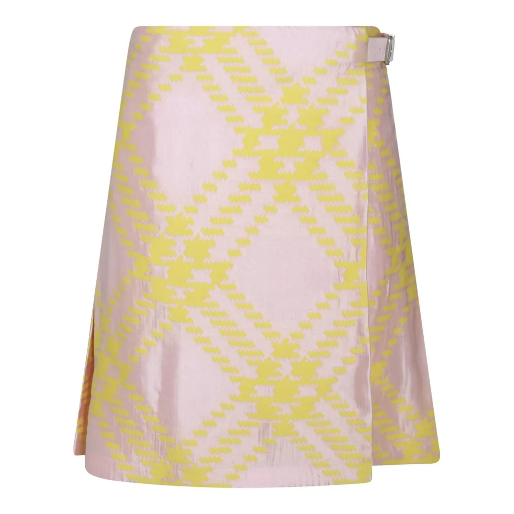 Checked Pleated Mini Skirt