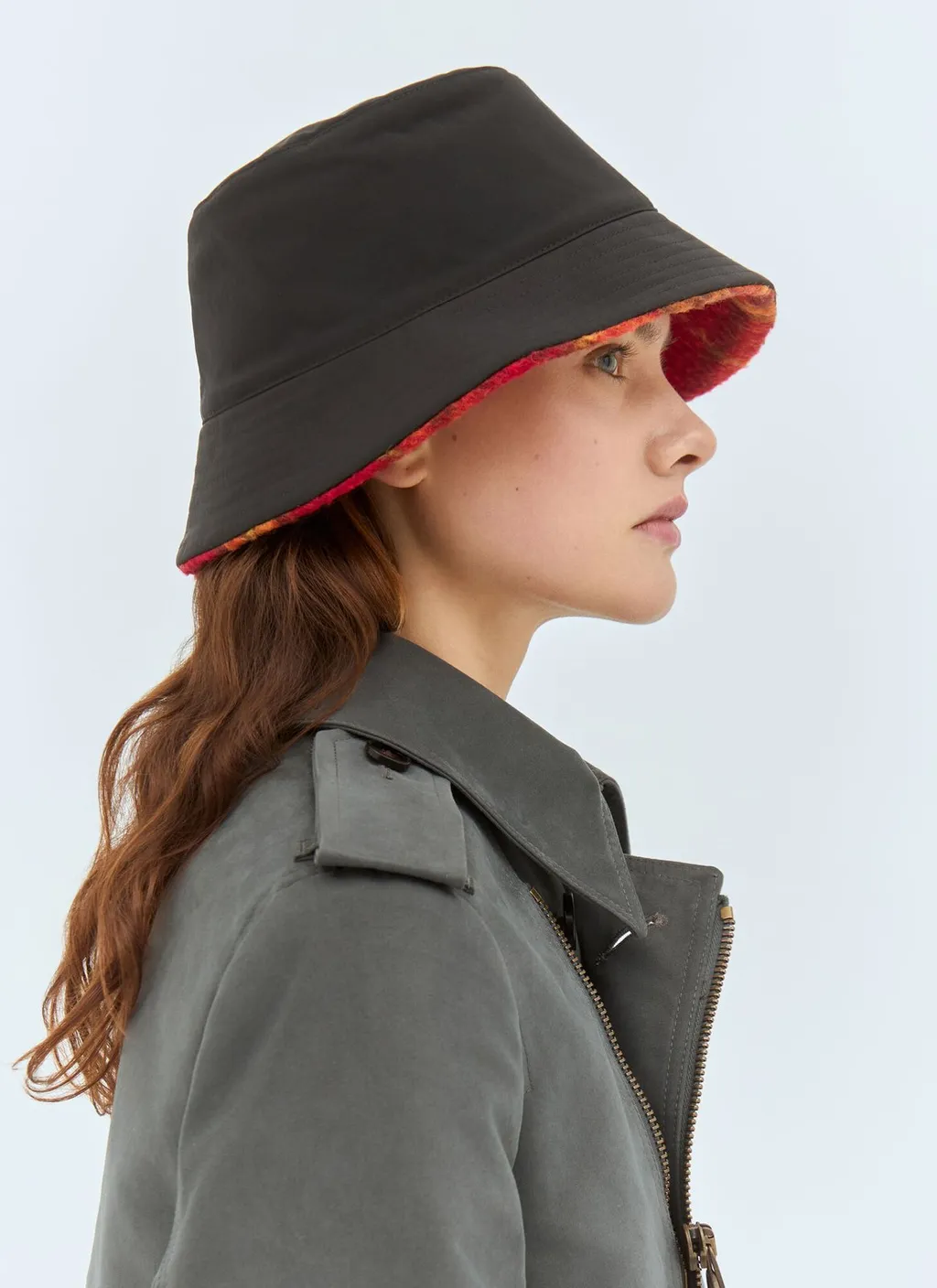 Reversible Check Fleece Hat