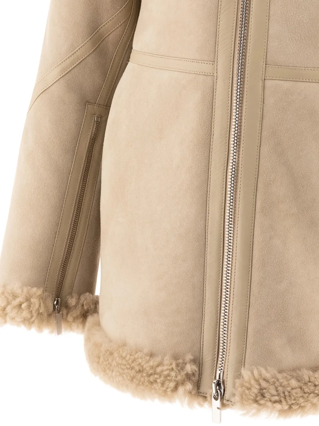 Shearling Zip-Up Jacket