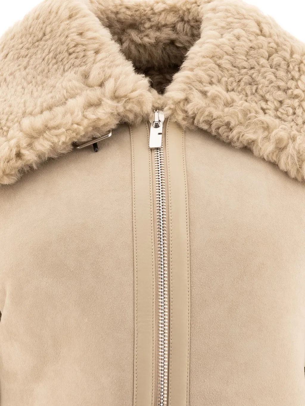 Shearling Zip-Up Jacket