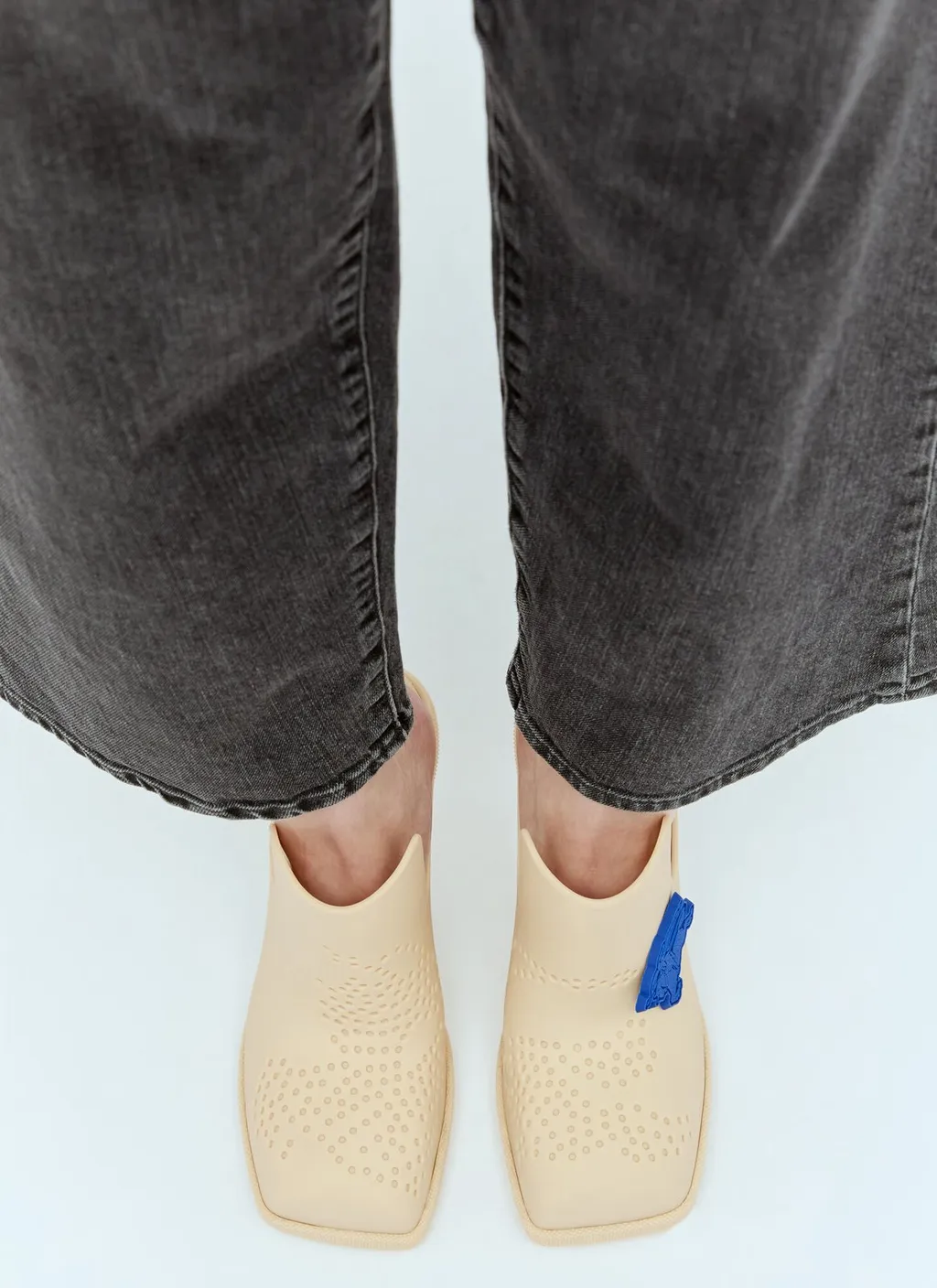 Equestrian Knight Square-Toe Slip-On Mules