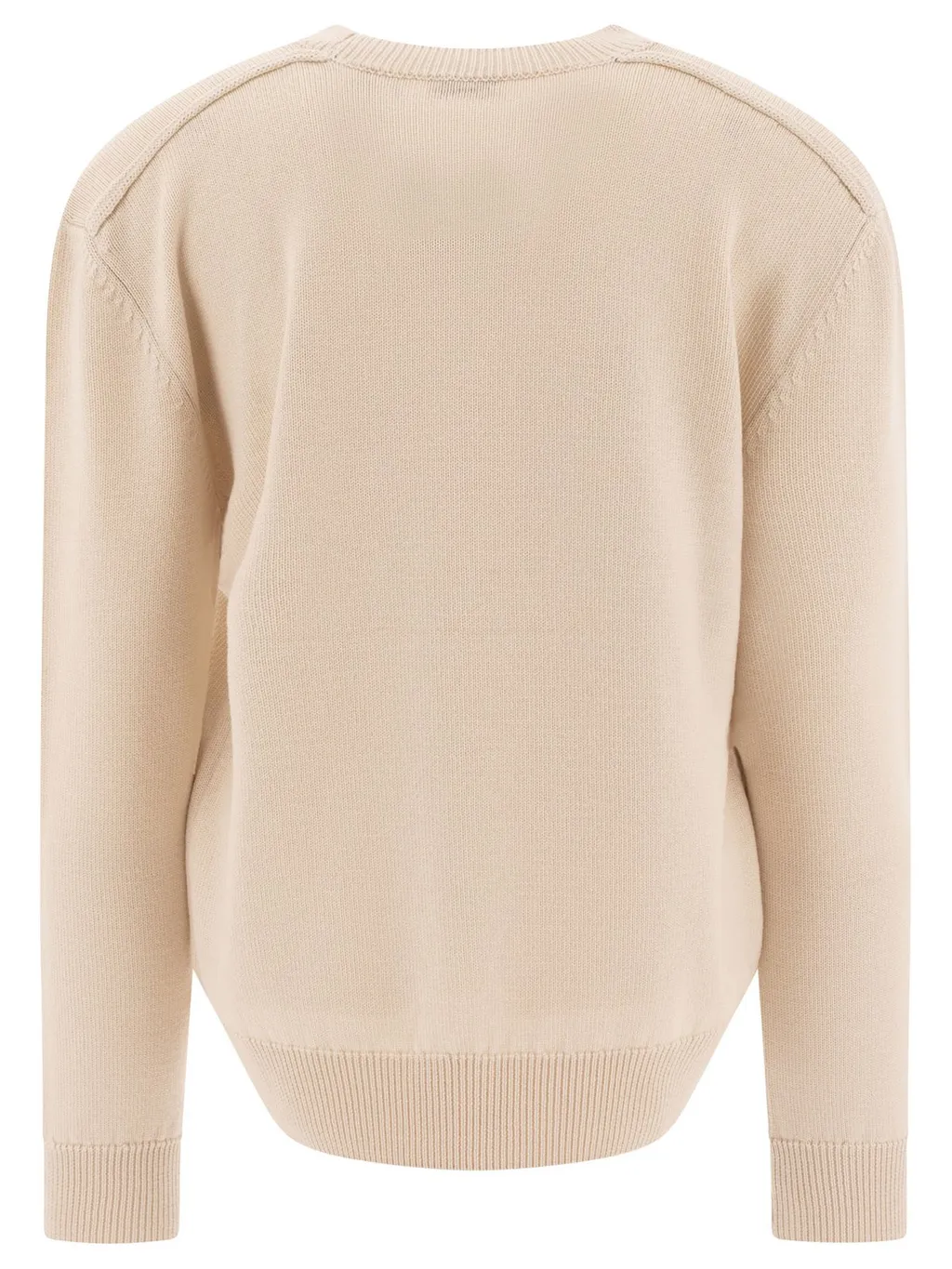 Checked Knitted Crewneck Jumper