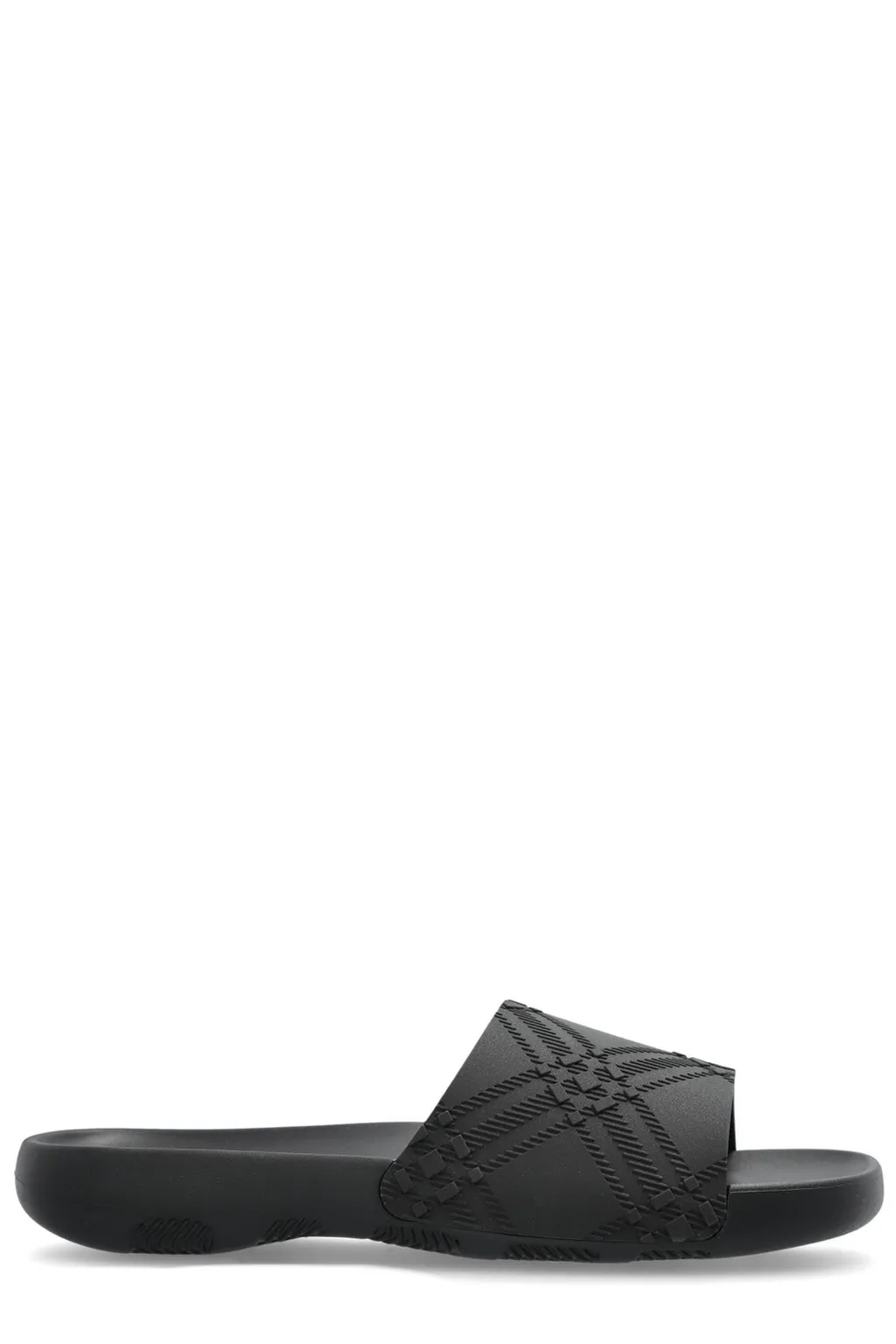 Check Embossed Slip-On Slides