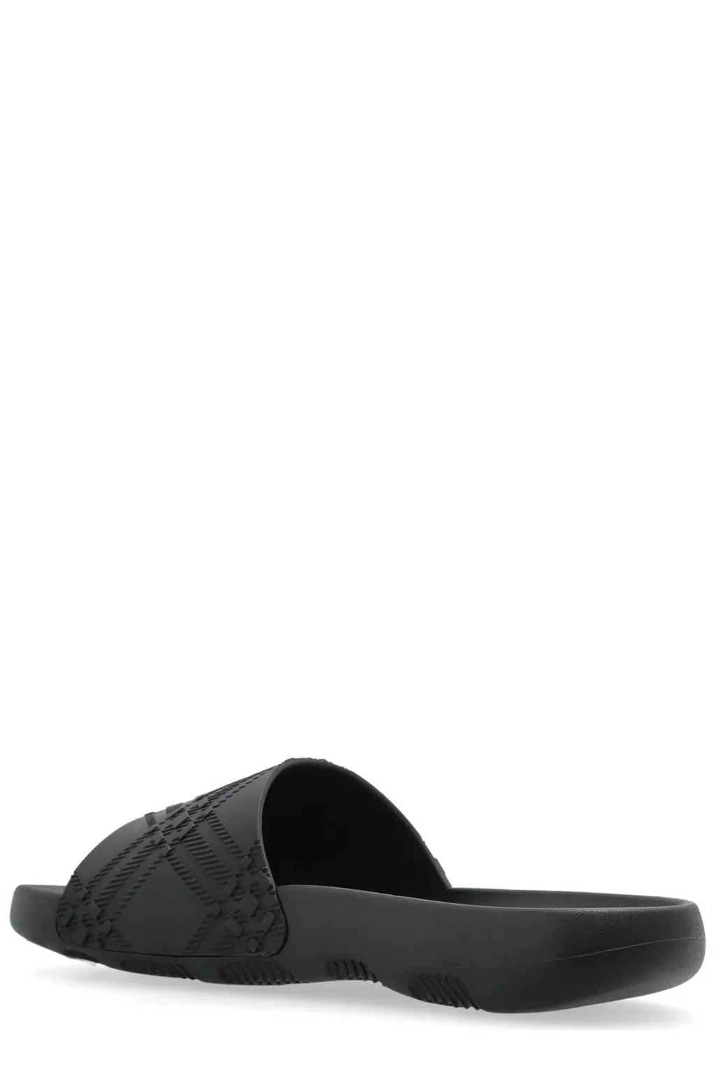 Check Embossed Slip-On Slides