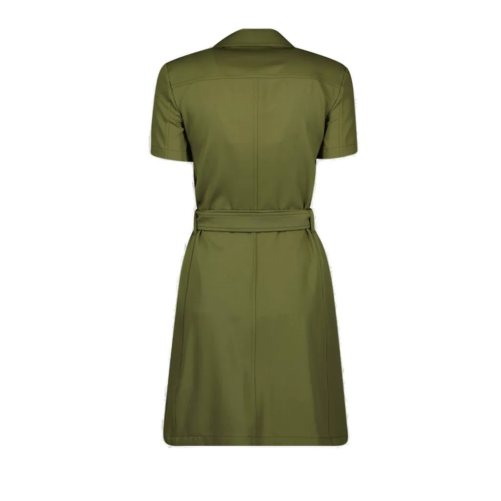 Double Breasted Belted Dress