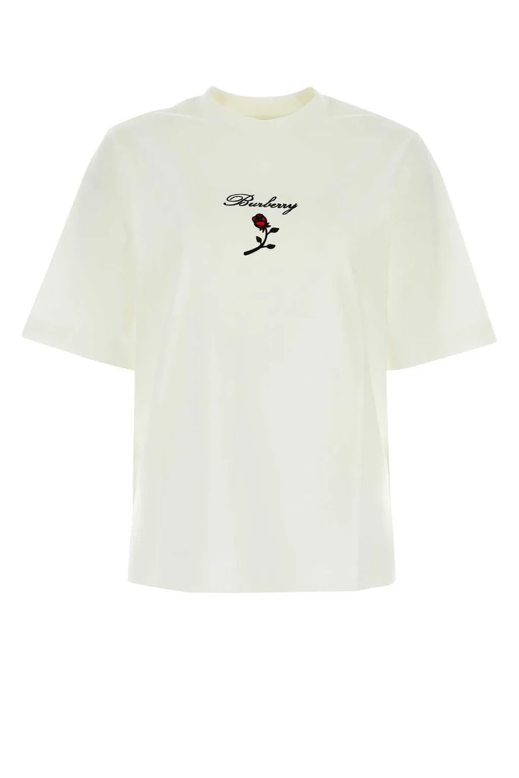 Floral Embroidered Crewneck T-Shirt