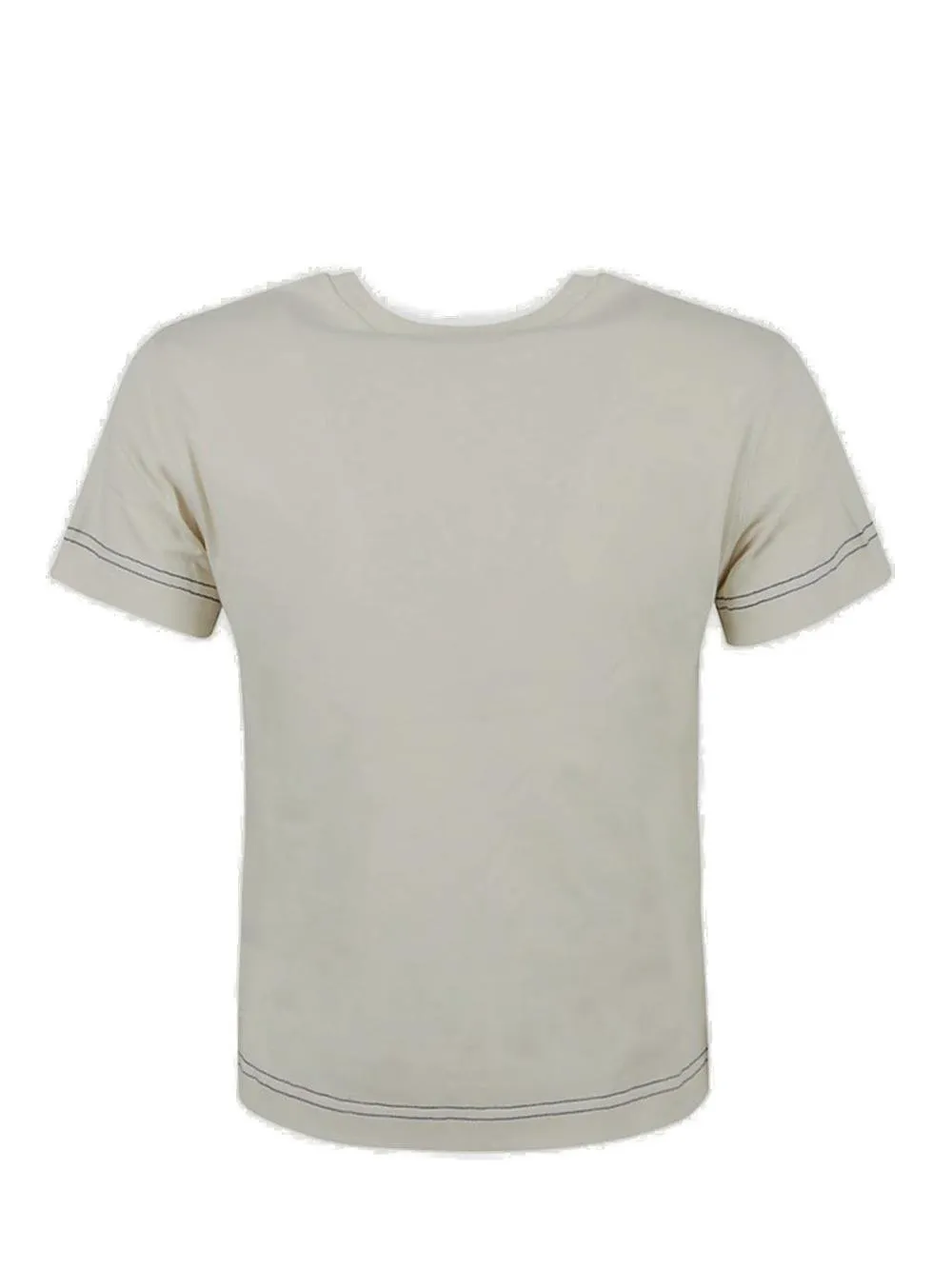 Logo-Embroidered Crewneck Cropped Top