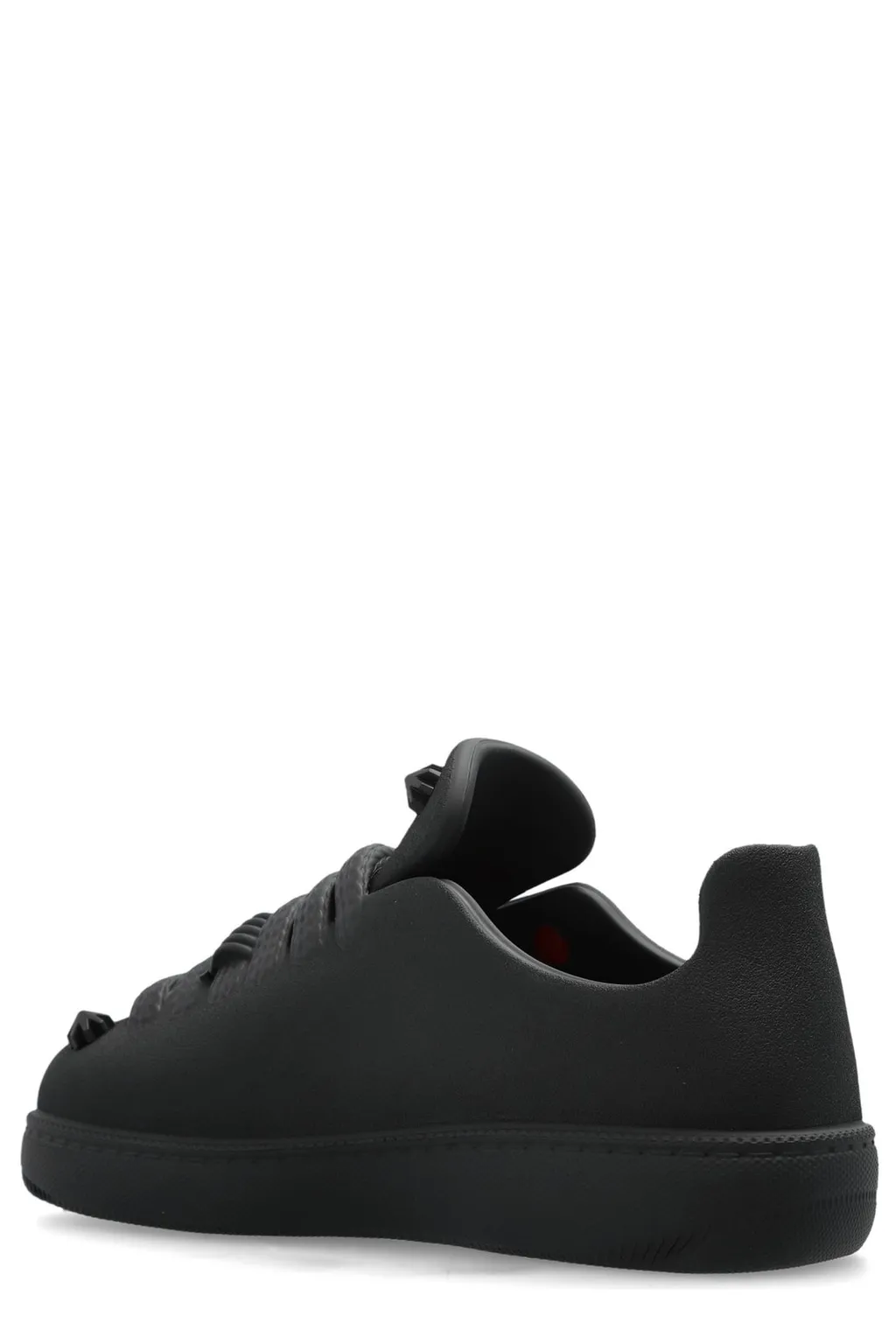 Bubble Flower Embellished Lace-Up Sneakers